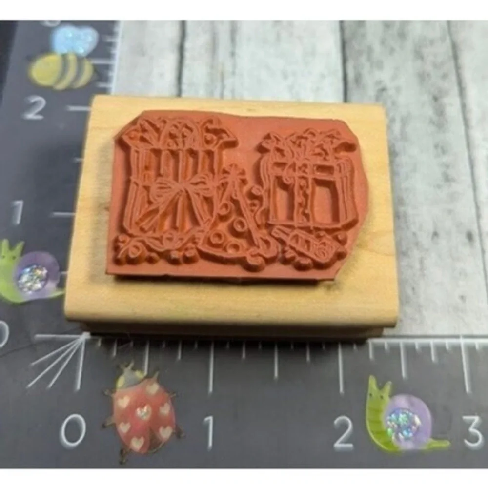 Stampin' Up! 1998 Gifts Presents Party Rubber Stamp Wood #A98